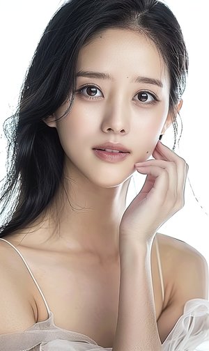 系红裤带的女人